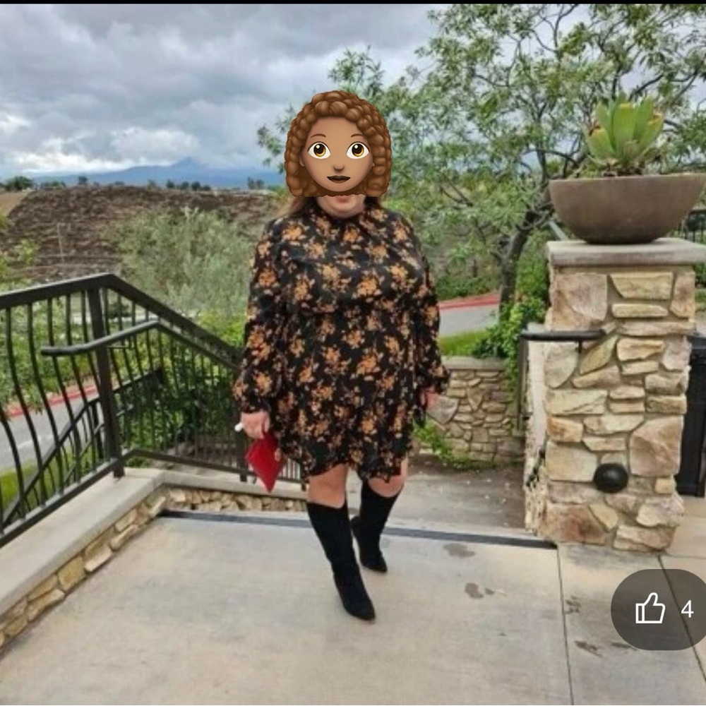 SHEIN Floral Fall Dress 🍂🤎 - Picture 8 of 12